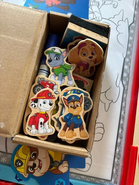 NEW, Melissa & Doug, PAW Patrol Wooden Tabletop Art Center, Easel & Chalkboard - Picture 6 of 10